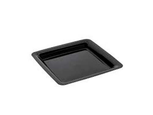 PLATO PL.NEGRO CUADRADO 18CM
