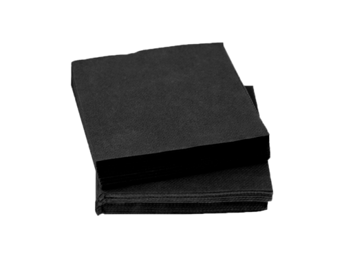 SERVILLETA 20x20 2CP NEGRO 30 P