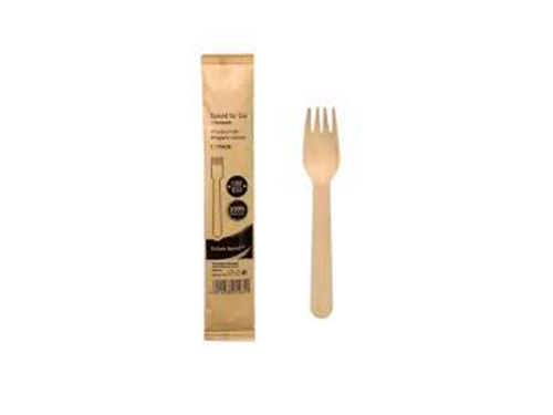 TENEDOR MADERA 15cm ENFUNDADO