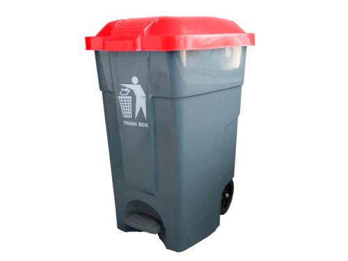 CONTENEDOR 120l ruedas +tapa +pedal