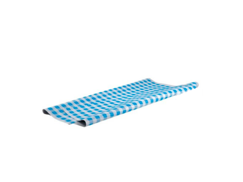 MANTEL CUADROS AZULES 100x100cm (250ud)