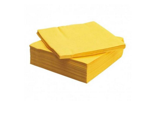 SERVILLETA 40*40 AMARILLA TISSUE 2C- 800