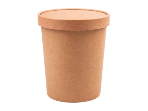 TARRINA+TAPA 960ml NATURAL KRAFT