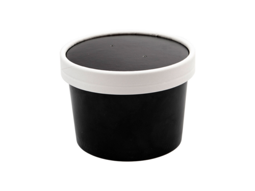 TARRINA SOPA+TAPA CARTON NEGRO 780ml