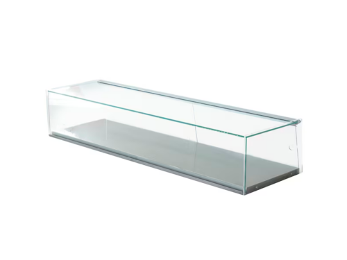 VITRINA LUJO EN PLATA 1M.